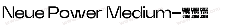 Neue Power Medium字体转换